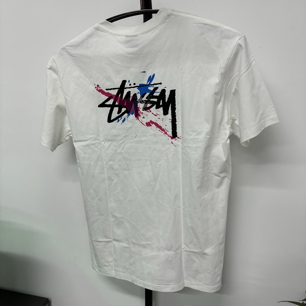 Stussy White Graphic Short Sleeve Tee - Picture 2 of 6